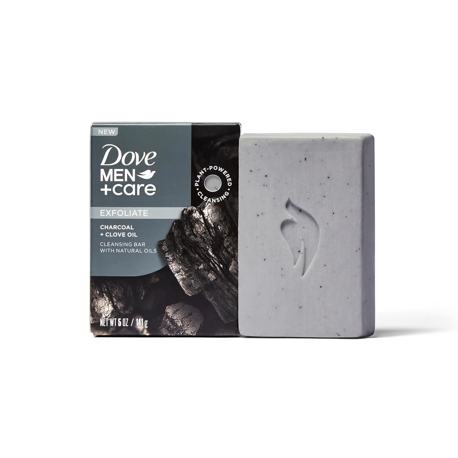 Cleansing Bar Soap Charcoal + Clove Oil 4 Count to Rebuild Skin in the Shower, a 4In1 Hair, Body, Face & Shaving Bar with Plant-Based Cleanser and Natural Oils 5 Oz