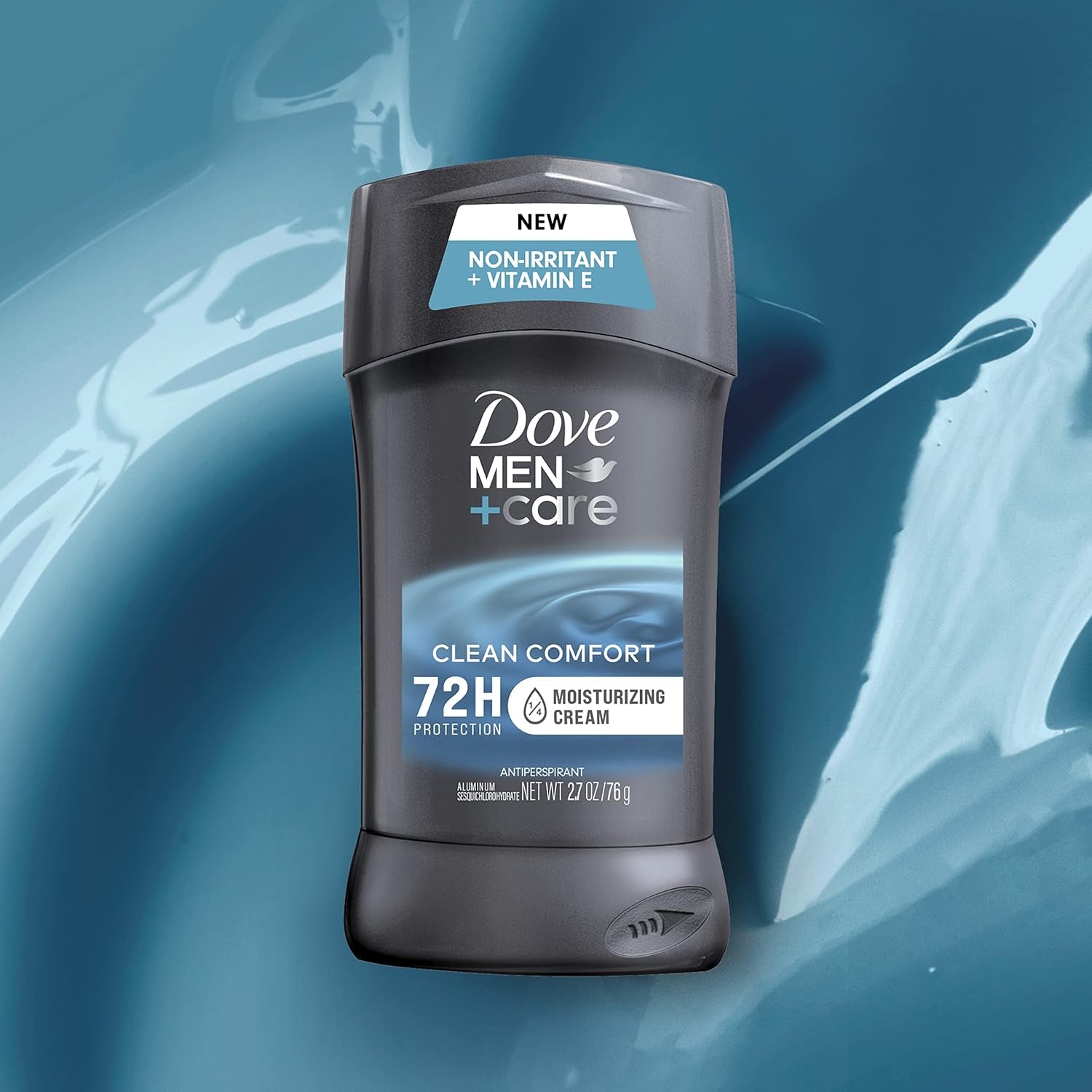 Antiperspirant Deodorant Stick Clean Comfort Twin Pack 72-Hour Sweat & Odor Protection Antiperspirant for Men with 1/4 Moisturizing Cream 2.7 Oz